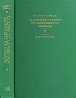 Le Livre De LA Vertu Du Sacrement De Mariage 0813207673 Book Cover