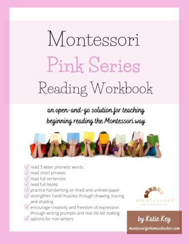 Montessori Pink Series Reading Workbook: An Open-and-Go Solution for Teaching Beginning Reading the Montessori Way (Montessori Reading Workbooks)