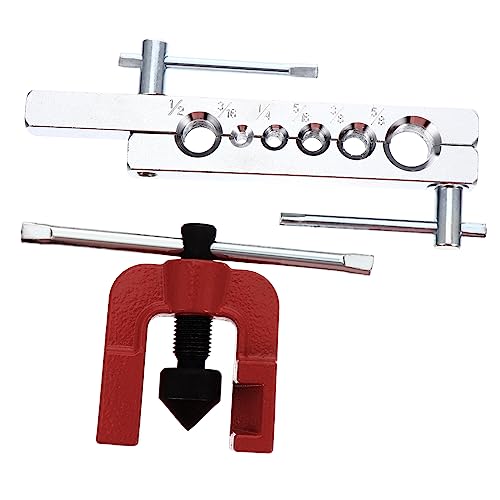GRIRIW 45degree Heavy Duty Flaring Tool for Cone for Tubing Refrigeration and Brake Line Repairs