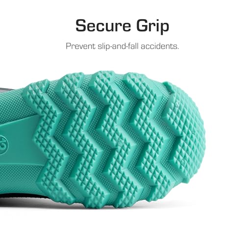 DREAM PAIRS Kids Rain Boots Easy-On Lightweight Non-Slip Outsole for Boys & Girls Outdoor Rainy Day Play2