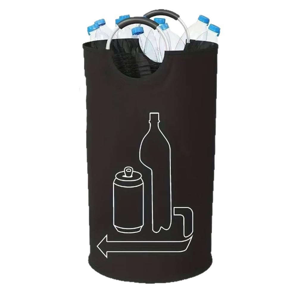 CTRLZS Foldable 90L Waste Water Bottle Storage Basket Large Capacity Laundry Basket Recycling Empty Bottle Tote Bag