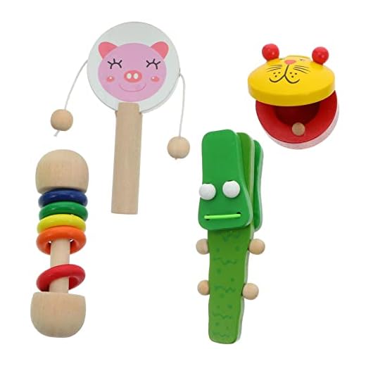 Toyvian Presentes Musicais 1 Conjunto De Kit De Presentes Infantis De Castanholas De Madeira Para Crianças Conjunto De Instrumentos Musicais Infantis Conjunto De Instrumentos Musicais