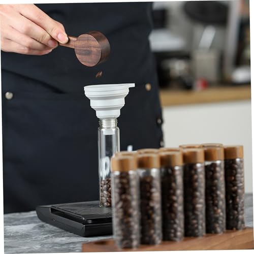 Contenedor para granos de café con base de madera miniatura 2