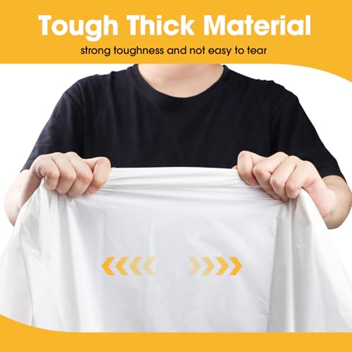 Image of Niuara White Plastic Table Cloth - 8 Pack 54 inch x 108 inch Rectangle Disposable Tablecloths for 6FT Tables, Table Cover for Party, Holiday & Gathering Use