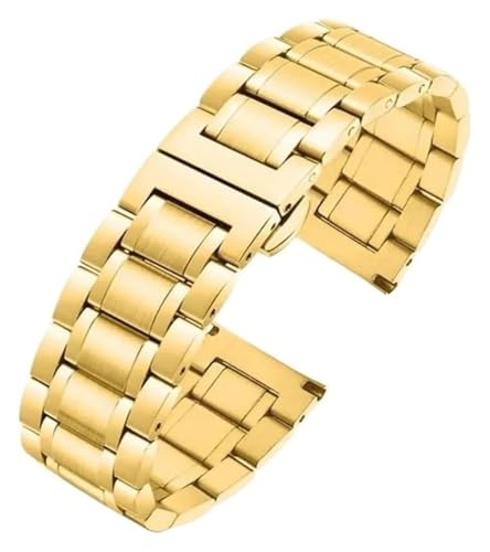 Bracelet de montre en acier inoxydable anti corrosion résistant pour remplacer le cuir usé