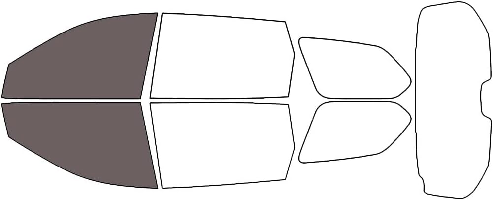 Rvinyl Window Tint Kit Compatible with Nissan Pathfinder 2013-2020 - Black 35% - Single Ply No Bubble Film - Do it Yourself Vehicle Front Precut Kit