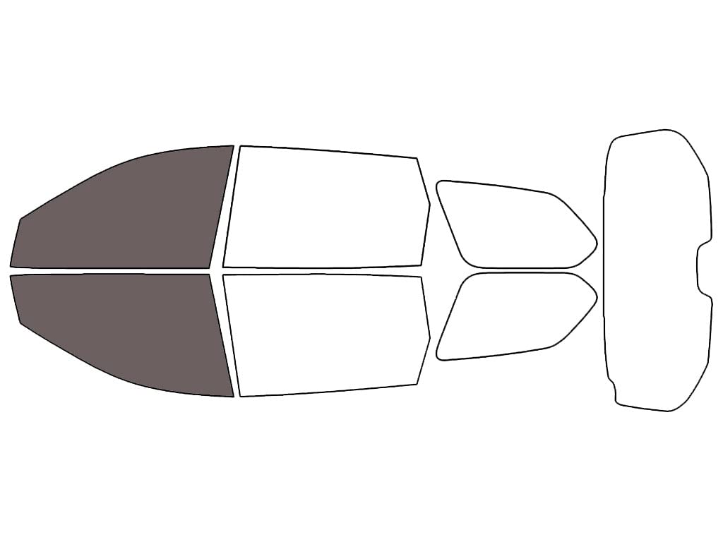 Rvinyl Window Tint Kit Compatible with Nissan Pathfinder 2013-2020 - Front Precut Kit - 35%