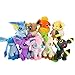 9Pcs Pokemon Teddy Eevee Plush Dolls Soft Toy Set 17-25Cm, Kawaii Glaceon Leafeon Umbreon Espeon Jolteon Vaporeon Flareon Eevee Sylveon Juguetes para Niños Regalo
