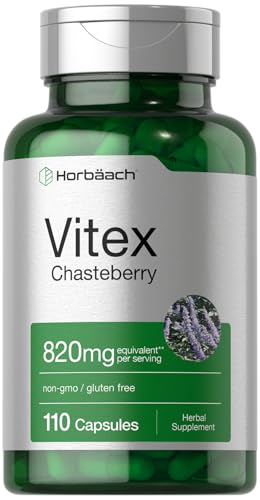 Horbach Vitex Berry | 110 Capsules | Chasteberry Supplement for Women | Agnus-Castus Fruit | Non-GMO Gluten Free