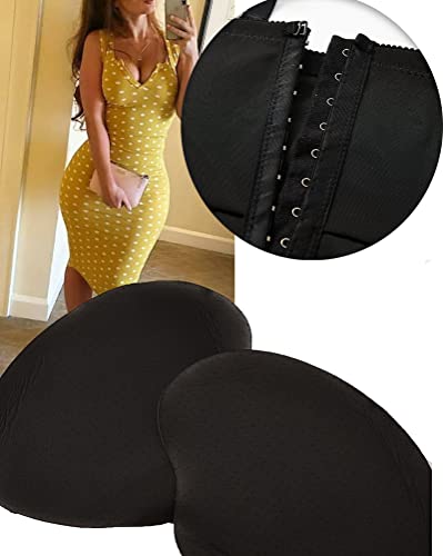 Hip Enhancer Shapewear Butt Pads Fake Hip Dip Shapewear Padded Underwear Body Shaper For Women Butt Lifter Butt Shaper (Black, Xx-Large) #TOP2