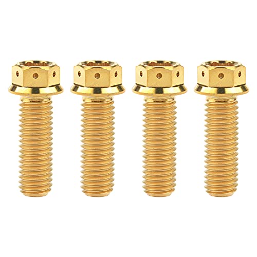 Vis à tête hexagonale M10 x 30 mm pas 1,5 mm dorée pour visserie