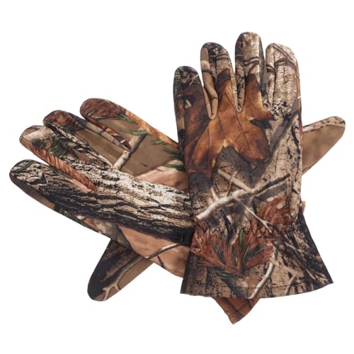 Abaodam Winter Ski Gloves for Men Insulated Fleece Lined Hunting Gloves Camouflage Design for Cold Weather Outdoor Sports Like Snowboarding and Cycling