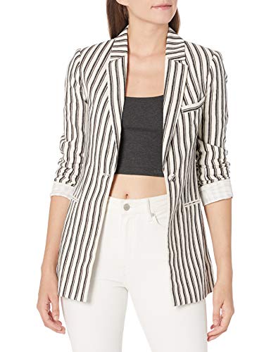 BCBGMAXAZRIA Women's Striped Long Sleeve Blazer