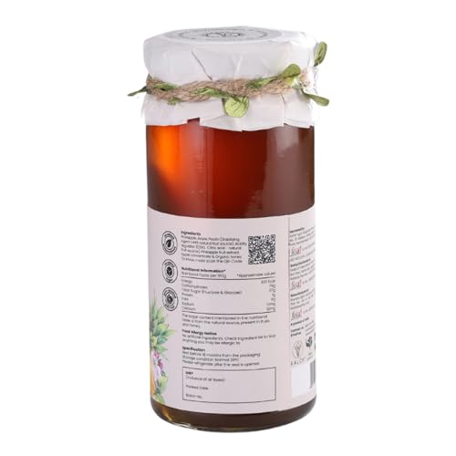 Image of KALON 100% Natural Pine Apple Jam | Made with 100% Kalon Honey | No Added Sugar & Preservatives - 300 gm