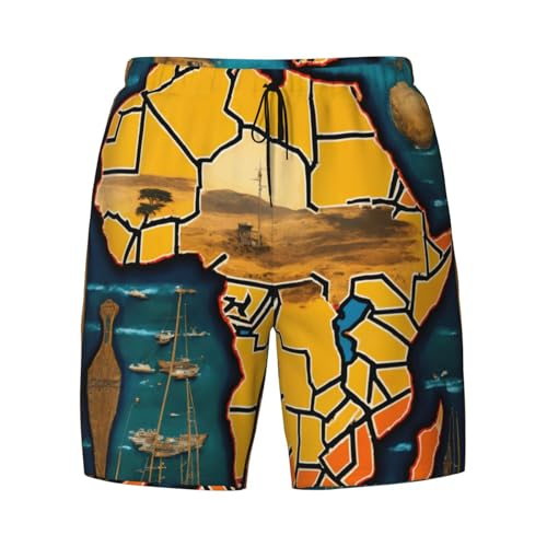 Bañador de hombre corto con estampado original para fitness y natación 5