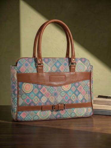 Image of Stylish Tote Bags for Office Use | Laptop Bag 15.6 inch | Purse for Women | Vegan Leather Handbag | Daily & Travel Use |