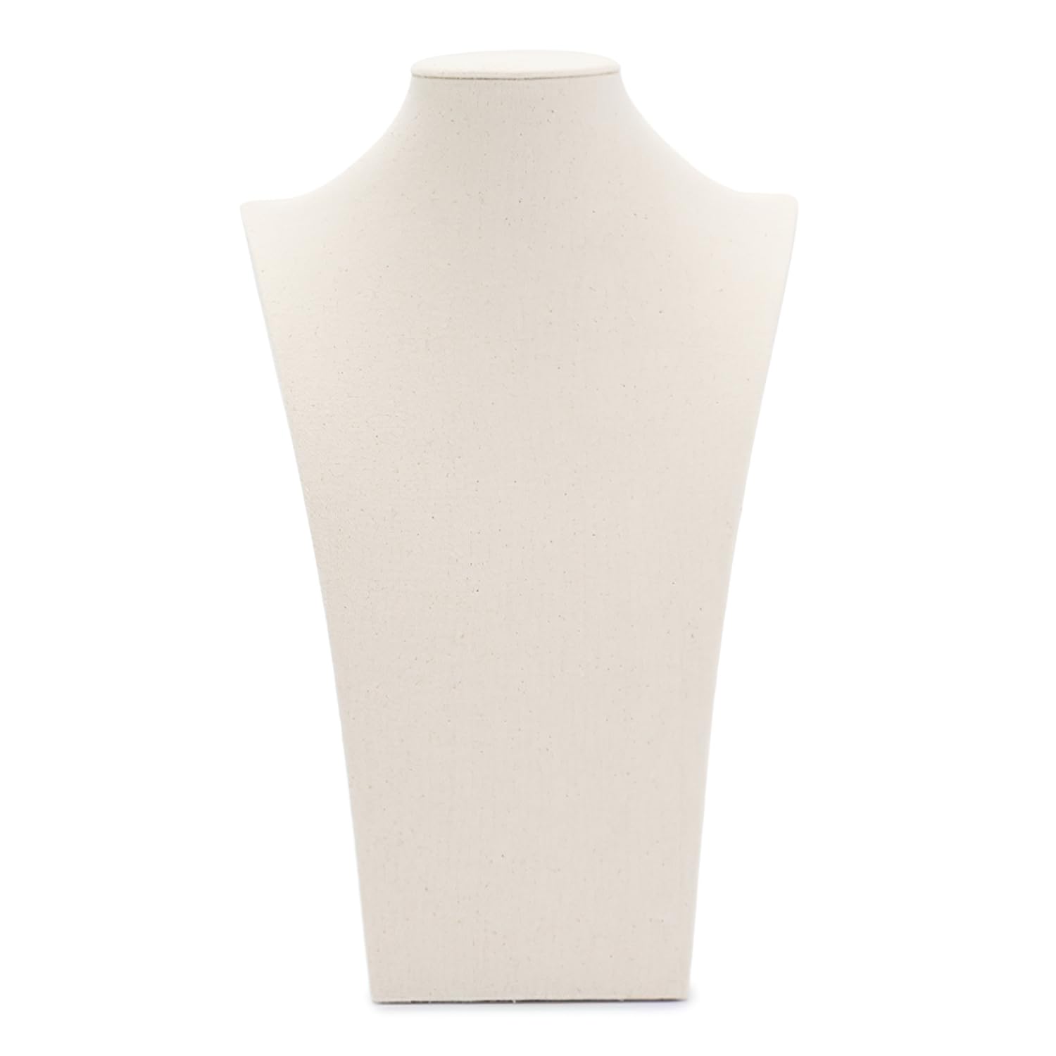 Oirlv Présentoir à collier en lin 3D - Buste - Organisateur de bijoux - Hauteur : 21,5 cm
