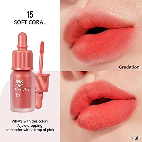 Image of Peripera Ink Airy Velvet Lipstick (15 Soft Coral)