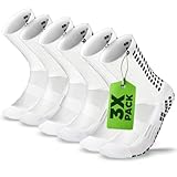 LUX Sports DualGrip Crew Socks - Large, Pack of 3,...