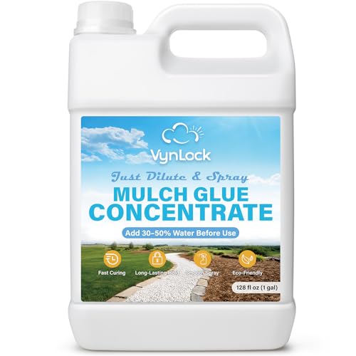 Concentrated Mulch Glue for Landscaping 1 gal, Landscape Rock Glue