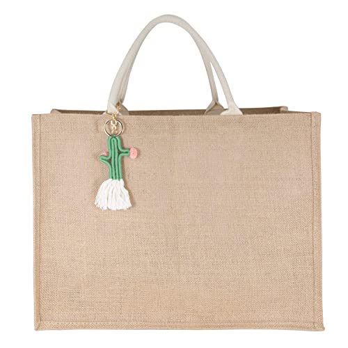 Image of Hibala Woven Large Beach Bag Straw Beach Tote Handmade Weaving Shoulder Tassel Bag Handbag