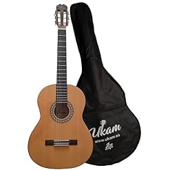 Guitare classique de studio Ukam modèle: AM-GCE02(+étui) - Les Beatles, Paul McCartney, John Lennon, RIngo Starr, George Harrison