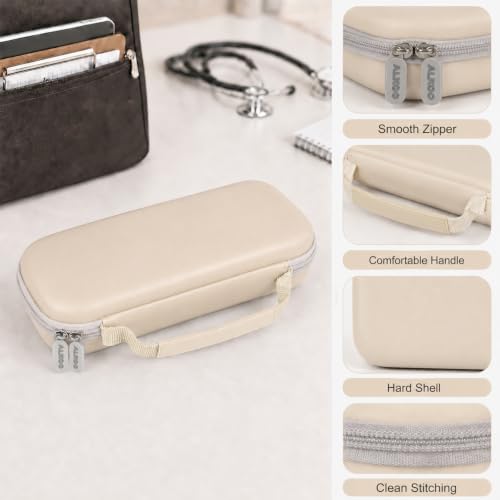 Image of Stethoscope Case for 3M Littmann Classic III Monitoring /Lightweight II S.E /Cardiology IV Diagnostic /for MDF Acoustica Stethoscopes, Holder for Nurse Doctor Essentials & Medical Accessories, Cream
