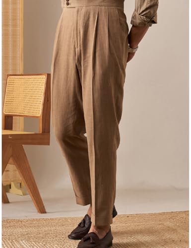 Linen Pants for Men Casual Beach & Lounge Pant with Pockets Travel Lounge Pants2
