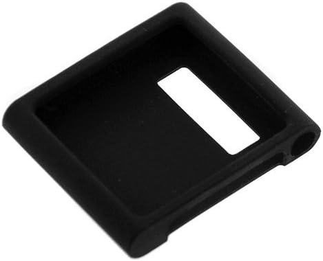 GTMax Durable Soft Rubber Silicone Skin Cover Case for Apple iPod Nano 6th Generation 8GB,16GB - Black