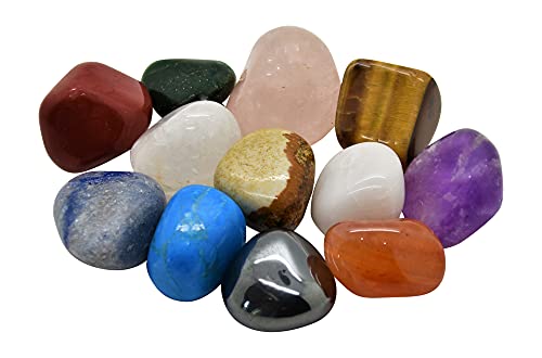 12 Stück ausgewählte Edelsteine im Beutel - als Handschmeichler, zur Dekoration oder als Give-away Cover