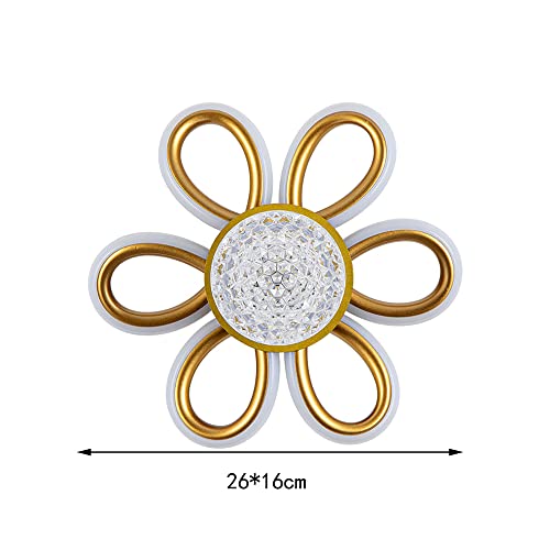 Lámpara de pared con forma de flor LED 27W estilo chino de metal 5
