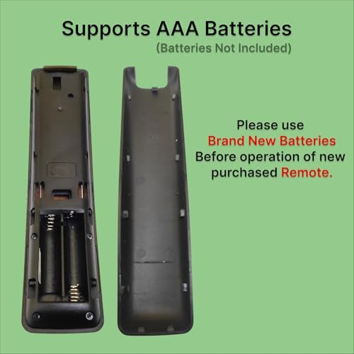 Image of BLACKSHEEP Compatible of Haier Bezel Less Tv Remote Original HTR-U29A Model Suitable to LE43K6600SG Hot Keys Netflix, YouTube and Prime Video - Use for LCD LED OLED QLED UHD 4K Android TVs, Black