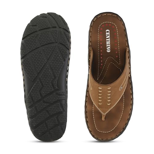 Image of Centrino Sandal for Men | Grip Insole for Stability | slippers for men | Modern Look with Straps | Soft & Comfortable Men's Sandal | Bounce Back Anti-Skid Water Resistant Comfortable Footwear (9261)