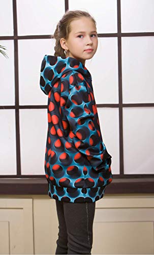 Boys' Novelty Hoodies Fashion Kids Pullover Sweatshirts Honeycomb Long Sleeve Fleece Jacket Size 6-8 #TOP2