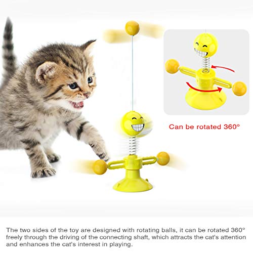 Brinquedo de gato moinho de vento,Brinquedo de gato de moinho de vento Plataforma giratória Brinqued