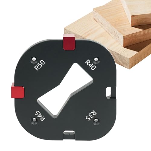 Gabarit de rayon d'angle pour travail du bois et modèle de rayon rond