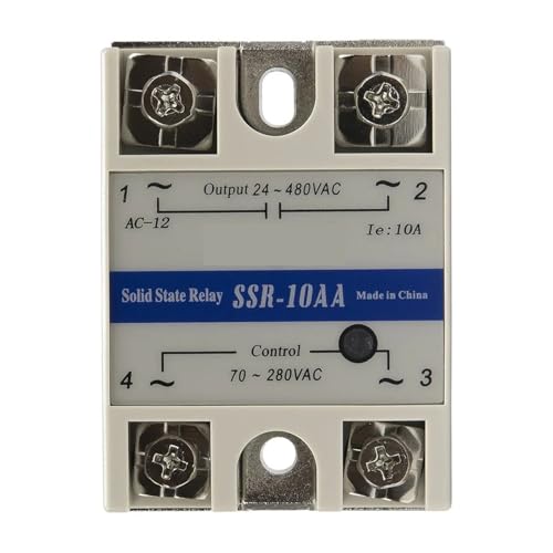 Relais statique SSR monophasé AC-AC 10A SSR-10AA pour circuit