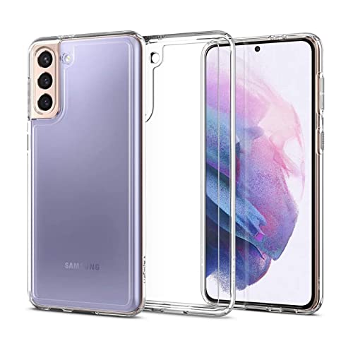 Image of Case Creation New Samsung S21 FE 5G Premium Imported 0.3mm Crystal Clear Totu Silicone Transparent Flexible Soft Corner Protection with TPU Slim Back Case Color Cover for S21 FE 5G