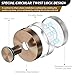 MOTAIPEAK Suction Cup Hooks for Shower,2Pcs Shower Towel Suction Hooks,No Drill Towel Hooks for Bathroom Wall,Kitchen,Glass,Mirror,Tile to Hang Towels,Robes,Loofah-Champagne Bronze
