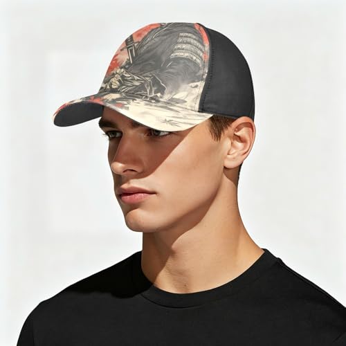Gorra de béisbol unisex para correr negra que absorbe el sudor en entrenamiento 4