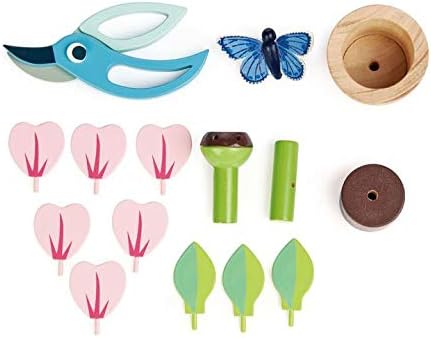 Miniatura 4 de Tender Leaf Toys - Juego de macetas de flores - Juguete de madera para jardín interior con hojas y pétalos extraíbles - Educativo, creativo y básico