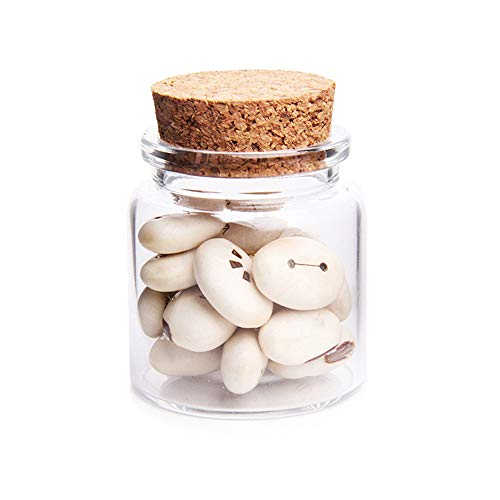 Danmu Art - Set di 6 mini barattoli di vetro