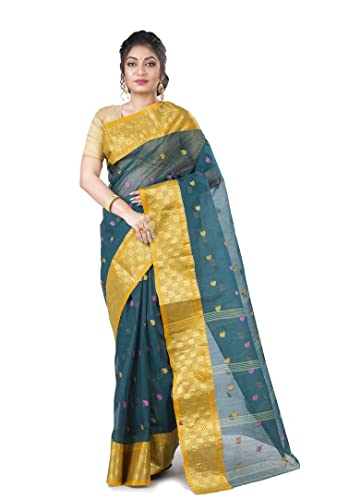 Image of Woven Tangail Pure Cotton Saree