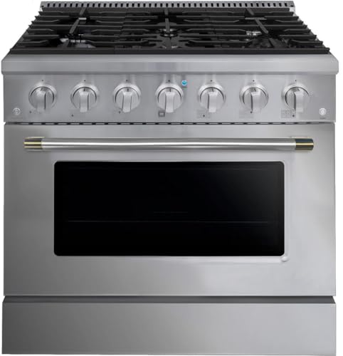 Forté FDR366BSS 36 Inch Freestanding Dual Fuel Range with Natural Gas