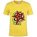 Poetic Walk Hot Anime Mens Halloween Outfit Cosplay Costume Tshirt (Medium, Yellow)