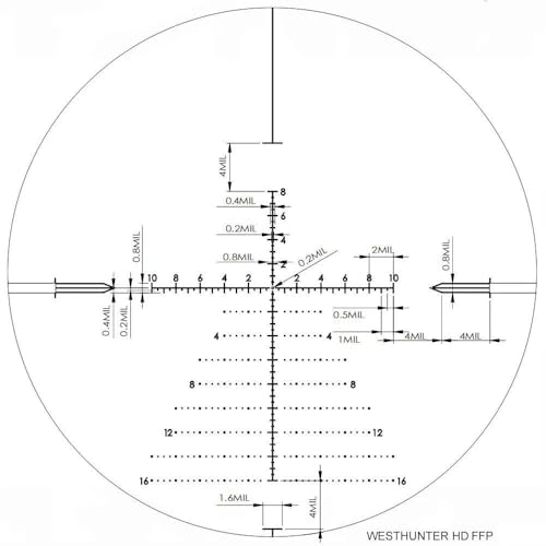 Westhunter Ottica Hd 6-24X50 Ffp - Cannocchiale Per Fucile, 30 Mm First Focal Plane Tattico Di Precisione (1/10 Mil) | Nero, Opzione 1 - 3