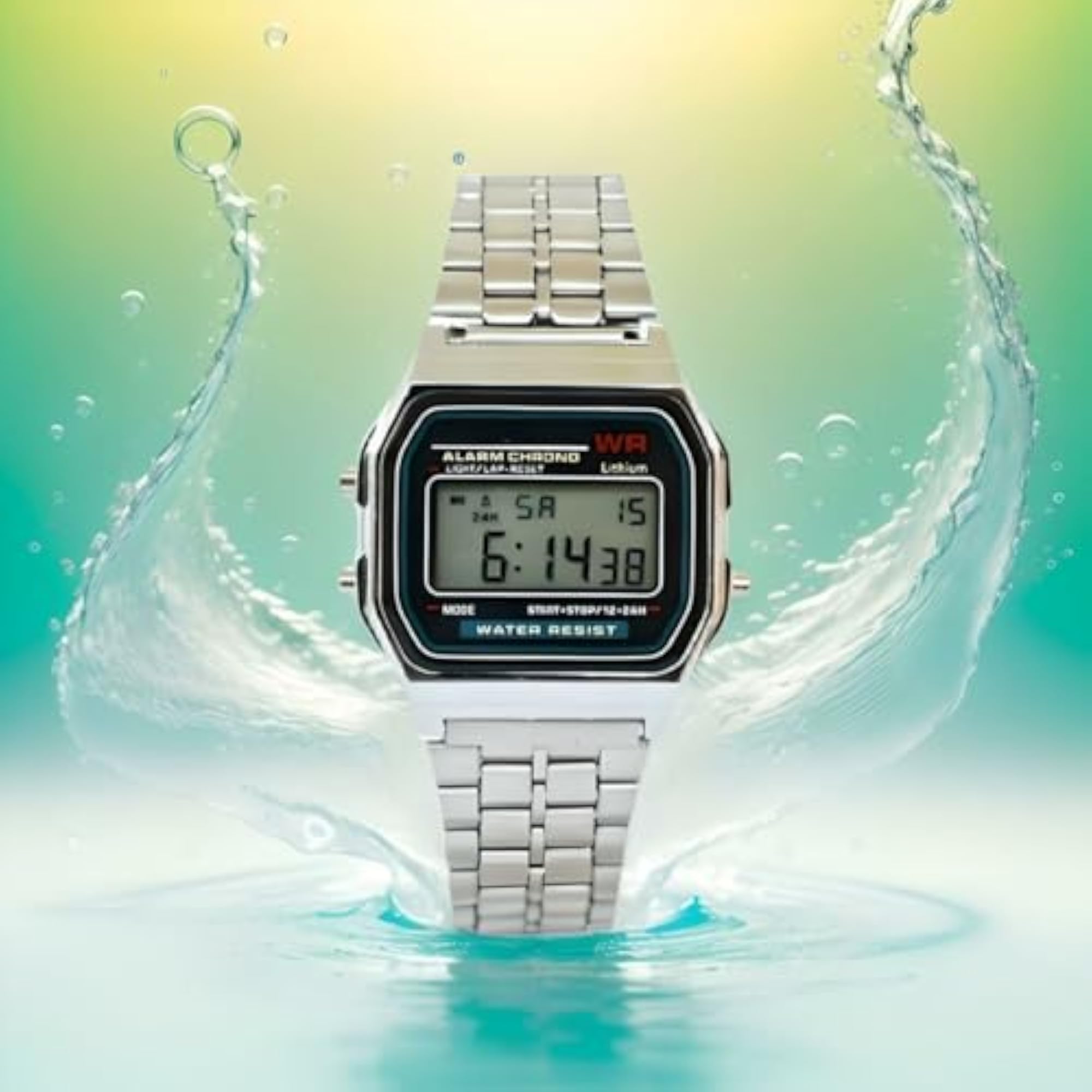 Unisex Multicolor Dial Waterproof Digital Watch