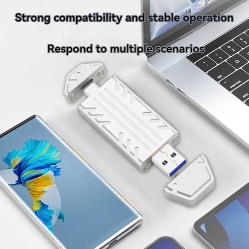 Boîtier SSD M.2 NVME USB 3.2 Gen2 combo de 2 adaptateurs externes format 2230 - 5