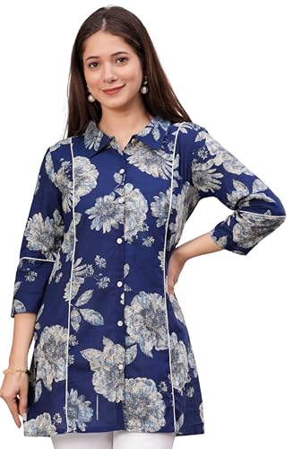 Image of rytras Women Woman Pure Cotton Straight Short Kurta |Short Kurti for Women Latest