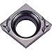 Kyocera CCGT 110905MFPPF PR1535 Grade PVD Carbide, 80 Deg Dia, Pos Rake Angle, Neutral Turning Insert for Lt Interruption and Sharp Edge/Polished in Heat-Resistant Alloy and Stainless Steel (10 pcs)